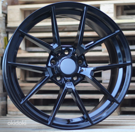 R19x9.5  5X120  ET  40  72.6  B1416  (FL-1058)  Black (BL)  For BMW