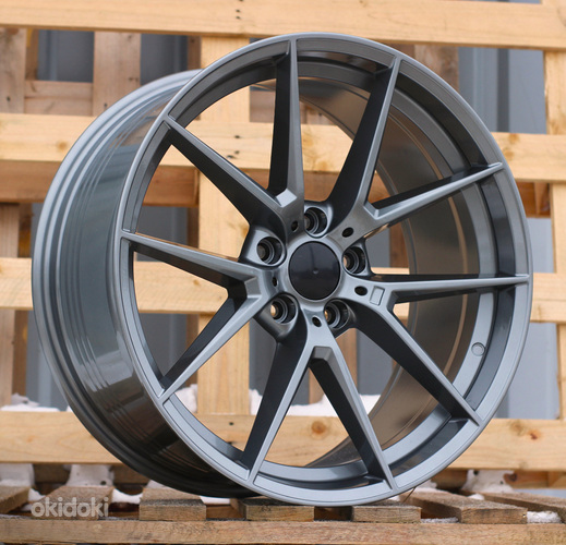 R19x8.5  5X120  ET  35  72.6  B1416  (FBX124)  Gun Metal (GM)  For BMW  (P2+Z7)  (HYBRID FORGED Rear+Front)