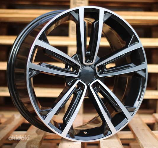 R18x7.5  5X112  ET  45  57.1  B1415  Black Polished (MB)  For VW  (Z1+Z6)  ((AKC 95 Eur))