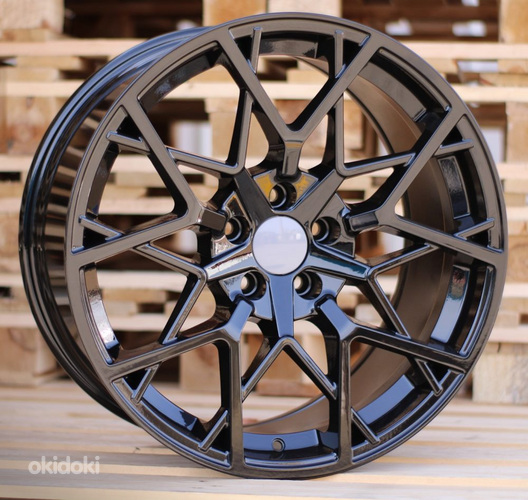 R18x8  5X120  ET  30  72.6  B1383  Black (BL)  For BMW  (K4)  (Milling)