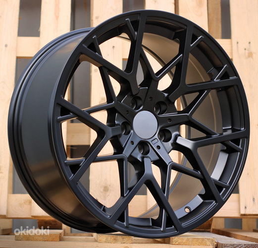 R18x8  5X120  ET  34  72.6  B1383  Black Half Matt (BLHM)  For BMW  (Z2)  (Rear+Front)
