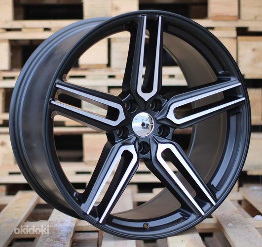 R20x9  5X120  ET  35  72.6  B1382  (HX015)  Black Polished Half Matt (MBHM)  For HAXER  (K7)  ((AKC 115 Eur) Rear+Front)