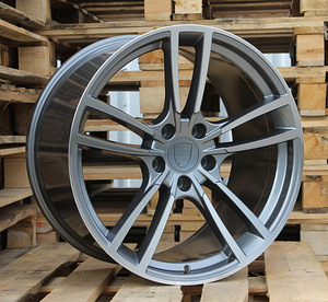 R21x9.5  5X130  ET  50  71.6  B1378  Grey Polished (MG)  For PORCH  (K3)  (Front+Rear) (1 foto / 1)