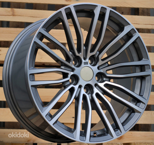 R19x9.5  5X120  ET  38  72.6  B1318  Grey Polished (MG)  For BMW  (P+P2)  (Front+Rear)