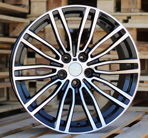 R19x9.5  5X112  ET  44  66.6  B1318  Black Polished (MB)  For BMW  (P2)  (Rear+Front) (1 foto / 1)