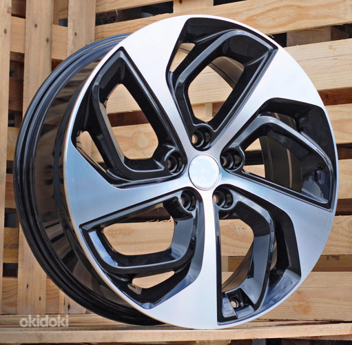 R17x7  5X114.3  ET  45  67.1  B1278  (BK5312)  Black Polished (MB)  For HYUND  (R+P2+P)