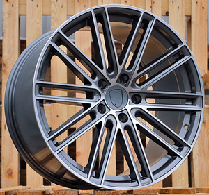 R21x11.5  5X130  ET  60  71.6  B1271  Grey Polished (MG)  For PORCH  (P)  (Rear+Front) (1 foto / 1)
