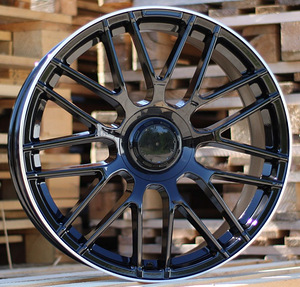 R19x9.5  5X112  ET  45  66.6  B1268  (K9007/1261)  Black+Polished Lip (BLPL)  For MER (1 foto / 1)