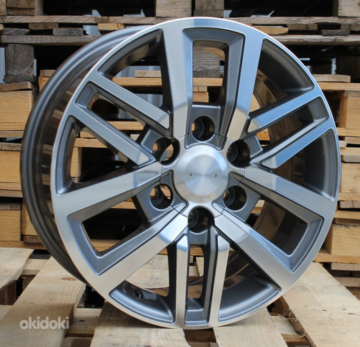 R17x7.5  6X139.7  ET  25  106.1  B1155  (A361/BY1155)  Grey Polished (MG)  For TOYOT  (R+P)  (4x4)