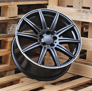 R19x9.5  5X112  ET  45  66.6  B1061  Black Half Matt+Polished Lip (BLHMPL)  For MER  (Z2)  (Rear+Front (AKC 105 Eur)) (1 foto / 1)