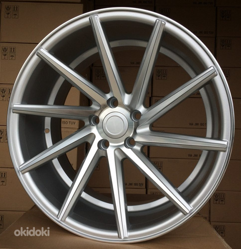 R18x8  5X112  ET  30  66.5  B1059  Machined Silver (MS)  For RACIN  (Z2)  (RIGHT SIDE (Style Vossen))