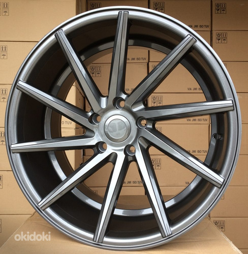 R19x8.5  5X112  ET  38  66.5  B1058  Grey (GR)  For RACIN  (P)  ((AKC 100 Eur) Style Vossen)