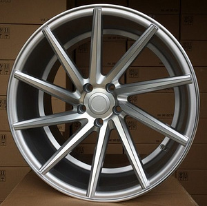 R17x8  5X108  ET  40  67.1  B1058  Polished Silver+Powder Coating (MSPC)  For RACIN  (R)  (Left side) (1 foto / 1)