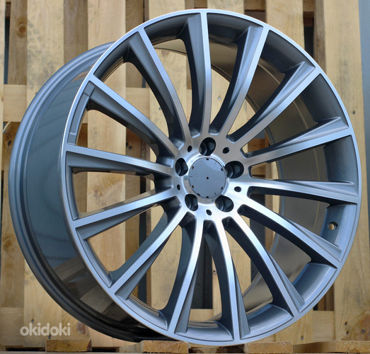 R17x7.5  5X112  ET  52.5  66.6  B1048  (FE122)  Grey Polished+Powder Coating (MGPC)  For MER  (R)