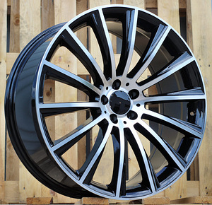 R18x8.5  5X112  ET  48  66.6  B1048  Black Polished (MB)  For MER  (Z3)  (Rear+Front) (1 foto / 1)