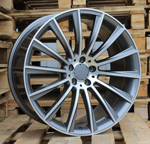 R19x8.5  5X112  ET  43  66.6  B1048  Grey Polished (MG)  For MER  (Z1)  (Rear+Front) (1 foto / 1)