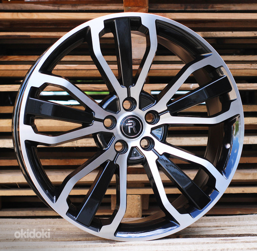 R21x9.5  5X120  ET  49  72.6  B1027  Black Polished+Powder Coating (MBPC)  For LAND  (P)