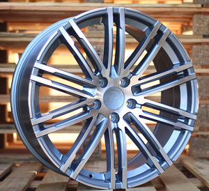 R21x10  5X112  ET  19  66.5  B1026  (LU1293)  Grey Polished (MG)  For PORCH  (K3+P1)  (Rear+Front) (1 foto / 1)