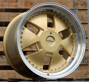 R20x9  5X112  ET  40  66.6  AT674  (LU1831)  Gold+Polished (YP)  For MER  (K3)  (MONOBLOCK Style Rear+Front) (1 foto / 1)