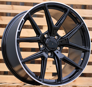 R20x10  5X130  ET  50  84.1  A8221  (XFE75)  Black+Polished Lip (BLPL)  For MER  (K4)  ((AKC 135 Eur)) (1 foto / 1)
