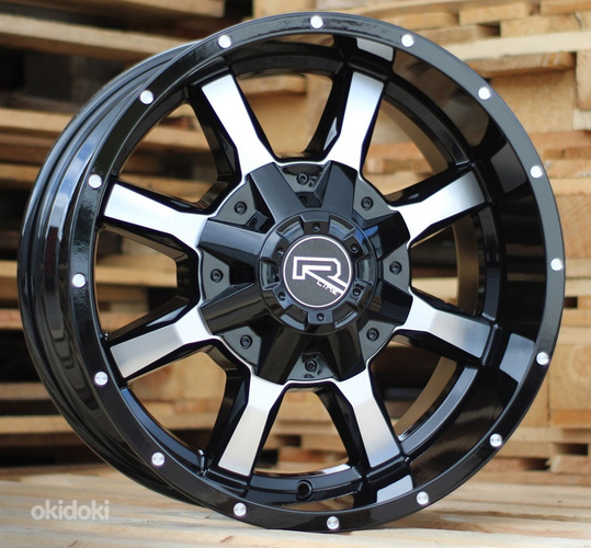 R18x9  12X114/120  ET  0  73.1  A8037  Black Polished (MB)  For 4X4  (P)