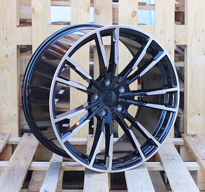 R20x8.5  5X112  ET  30  66.6  A7065  (BK5396)  Black Polished+Powder Coating (MBPC)  For BMW  (K2)  (Rear+Front) (1 foto / 1)