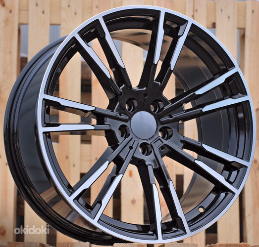 R19x9.5  5X120  ET  38  72.6  A7065  (BY1356)  Black Polished (MB)  For BMW  (Z2)  (Rear+Front)