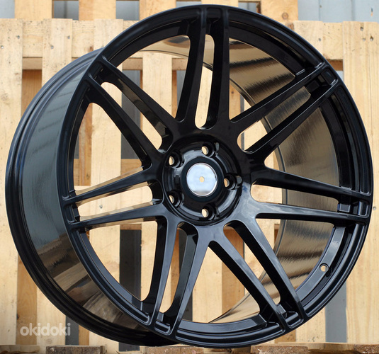 R22x12  5X120  ET  35  74.1  A6114  Black (BL)  For BMW  (P)  (Rear+Front)