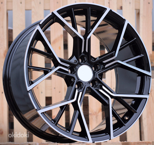 R19x9.5  5X120  ET  45  72.6  A5602  Black Polished+Powder Coating (MBPC)  For BMW  (K3)  (Rear+Front)