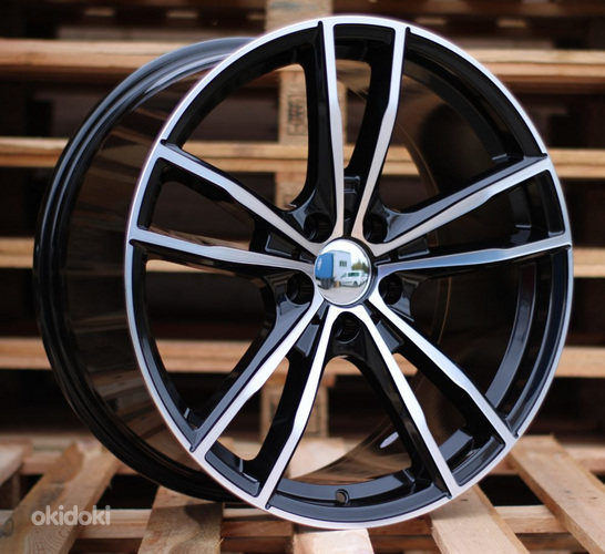 R19x9  5X112  ET  40  66.6  A5588  (BK5495)  Black Polished (MB)  For BMW  (K4+P)  (Rear+Front)
