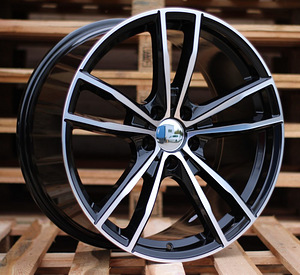 R19x9  5X120  ET  40  72.6  A5588  (BK5495)  Black Polished (MB)  For BMW  (P)  (Rear+Front) (1 foto / 1)