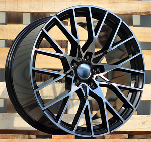 R18x8  5X112  ET  27  66.6  A5479  (BK5441)  Black Polished (MB)  For BMW  (K4)  (Rear+Front) (1 foto / 1)