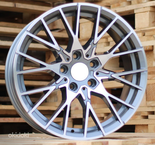 R18x8  5X120  ET  35  72.6  A5479  (BK5441)  Grey Polished+Powder Coating (MGPC)  For BMW  (K4)  ())