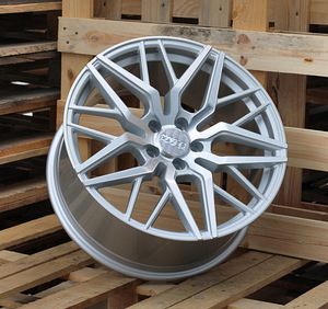 R20x10  5X112  ET  38  66.5  A5478  (HX035)  Polished Silver+Powder Coating (MSPC)  For HAXER  (K4)  (Rear+Front) (1 foto / 1)