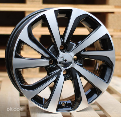 R15x6  4X100  ET  45  54.1  A423  Black Polished (MB)  For HYUND  (Z1)