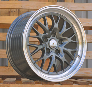 R18x8  5X120  ET  30  72.6  A1408  Gun Metal+Polished Lip (GMPL)  For RACIN  (P)  (HRE Performance Style (Front+Rear)) (1 foto / 1)