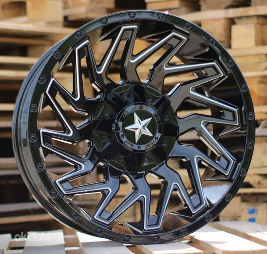 R20x10  8X165.1  ET  M12  125.1  A1262  Black Polished (MB)  For 4X4  (K3)