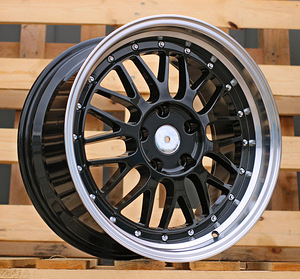 R17x7.5  5X120  ET  34  72.6  A1025  Black+Polished Lip (BLPL)  For RACIN  (P)  (BBS Style) (1 foto / 1)