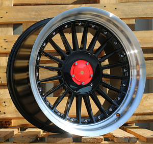 R17x8  5X120  ET  20  74.1  7307F  Black+Polished Lip (BLPL)  For BMW  (P1)  (ALPINA Style Rear+Front (GRPL)) (1 foto / 1)