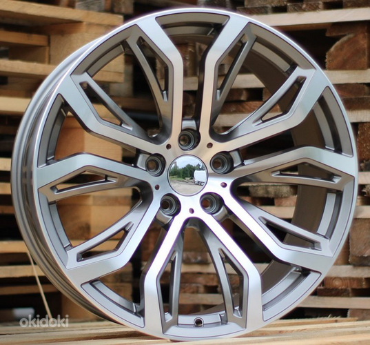 R20x11  5X120  ET  37  74.1  5040  (FR528)  Grey Polished (MG)  For BMW  (P)  (Rear+Front)