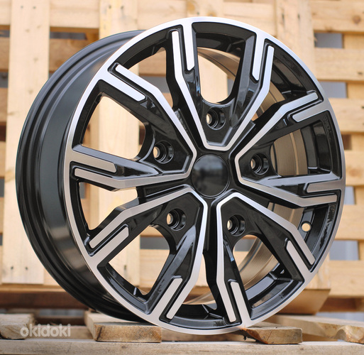 R16x6.5  5X108  ET  45  65.1  6408  Black Polished (MB)  For RACIN  (K8)  (HYBRID FORGED (max 1250kg))