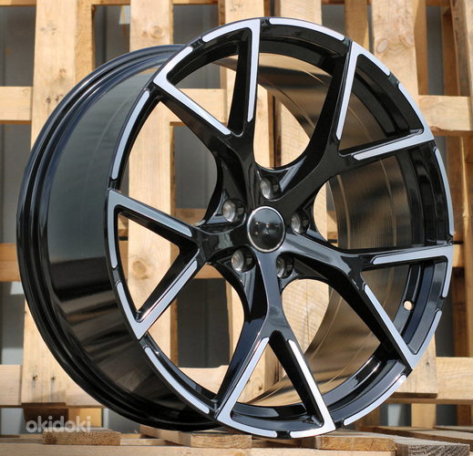 R18x8  5X112  ET  39  57.1  3S5997  Black Polished Half Matt (MBHM)  For AUD  (K2)  (HYBRID FORGED)