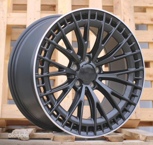 R19x8.5  5X112  ET  36  66.6  3S1384  (H3399F)  Black Matt+Polished Lip (BMPL)  For MER  (Z3+A)  (HYBRID FORGED Rear+Front)