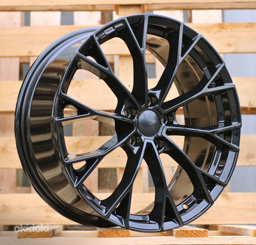 R19x7.5  5X112  ET  51  57.1  3S1279  (YF5686)  Black Polished (MB)  For VW  (Z6)  (HYBRID FORGED)