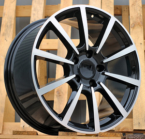 R20x9.5  5X130  ET  45  71.5  1067  Black Polished (MB)  For PORCH  (P)  (Rear+Front) (1 foto / 1)