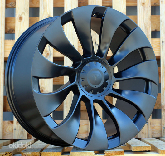 R21x9.5  5X114.3  ET  40  64.1  YS214  (BY1798)  Black Half Matt (BLHM)  For TESLA  (P)  (Model Y (Rear+Front))