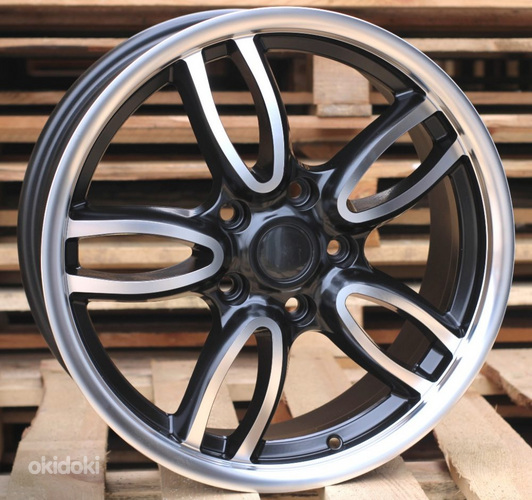 R17x7  5X120  ET  50  72.6  ZE1144  Black Polished Half Matt (MBHM)  For RACIN  (K3)  ((SBMF) Mini Cooper (AKC 70 Eur))