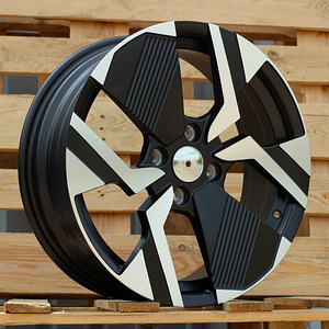 R17x6.5  4X108  ET  32  65.1  YF6148  Black Polished Half Matt (MBHM)  For PEUG  (P2)  (HYBRID FORGED) (1 foto / 1)