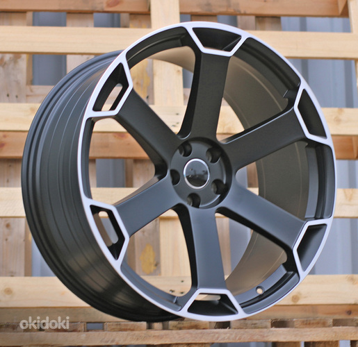 R22x10  5X112  ET  20  66.5  YF6149  Satin Black (SB)  For AUD  (K7)  (HYBRID FORGED)