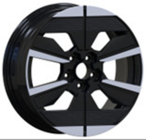 R17x7  4X108  ET  32  65.1  YF6158  Black Polished Half Matt (MBHM)  For PEUG (1 foto / 1)